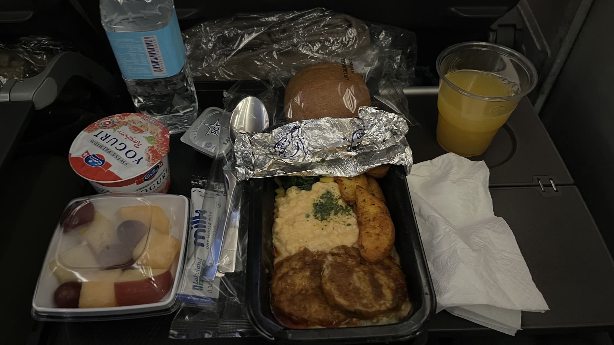 新加坡航空回程飛機餐